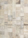 Contemporary Light French Beige Brown Patchwork Rug, con2872