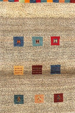 Contemporary Dark Gold Brown Modern Rug, con2873
