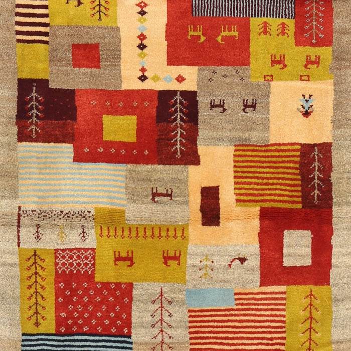 Contemporary Red Modern Rug, con2877