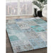 Machine Washable Contemporary Light Steel Blue Rug in a Family Room, wshcon2879