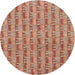 Square Machine Washable Contemporary Red Rug, wshcon287