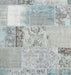 Contemporary Gunmetal Gray Patchwork Rug, con2881