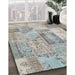 Machine Washable Contemporary Sage Green Rug in a Family Room, wshcon2886