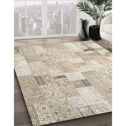 Machine Washable Contemporary Light French Beige Brown Rug in a Family Room, wshcon2887