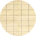 Square Machine Washable Contemporary Brown Gold Rug, wshcon2889