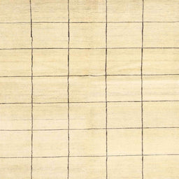 Sideview of Machine Washable Contemporary Brown Gold Rug, wshcon2889