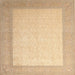 Sideview of Machine Washable Contemporary Sand Brown Rug, wshcon288