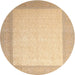 Sideview of Contemporary Sand Brown Modern Rug, con288