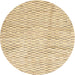 Sideview of Contemporary Brown Gold Solid Rug, con2890