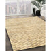 Machine Washable Contemporary Brown Gold Rug in a Family Room, wshcon2890