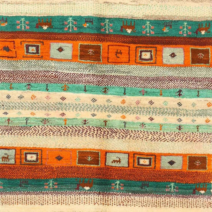 Contemporary Sienna Brown Modern Rug, con2893