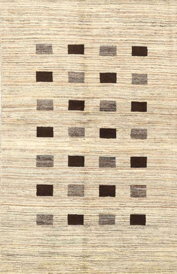 Contemporary Golden Blonde Gold Solid Rug, con2894