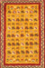 Contemporary Orange Modern Rug, con2898