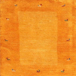 Sideview of Machine Washable Contemporary Dark Orange Rug, wshcon2899