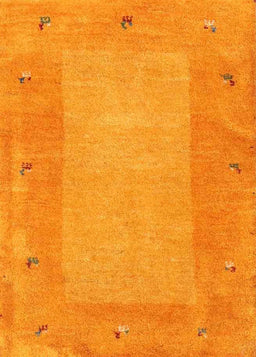 Contemporary Dark Orange Modern Rug, con2899