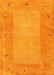 Contemporary Dark Orange Modern Rug, con2899