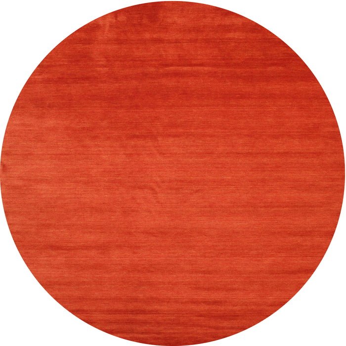 Sideview of Contemporary Neon Red Modern Rug, con28