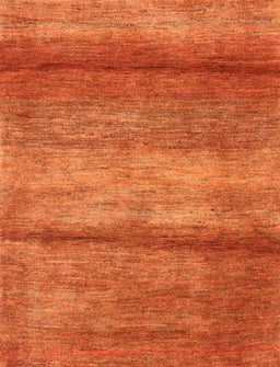 Contemporary Neon Orange Modern Rug, con2901