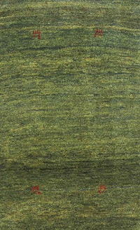 Machine Washable Contemporary Army Green Rug, wshcon2902