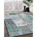Machine Washable Contemporary Slate Gray Rug in a Family Room, wshcon2907