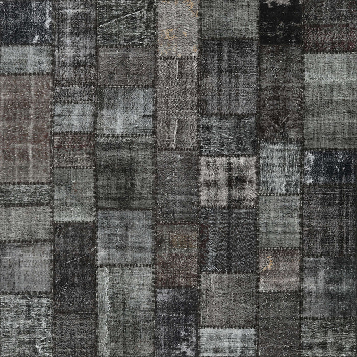 Sideview of Machine Washable Contemporary Granite Gray Rug, wshcon2909