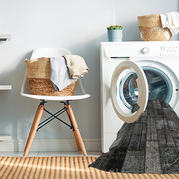 Machine Washable Contemporary Granite Gray Rug in a Washing Machine, wshcon2909