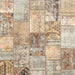 Sideview of Machine Washable Contemporary Brown Rug, wshcon2914