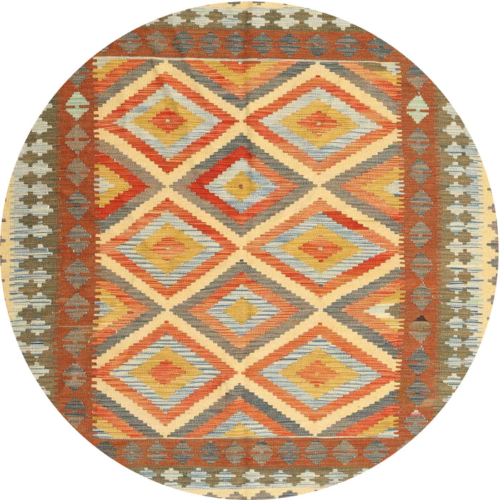 Sideview of Contemporary Red Modern Rug, con2916