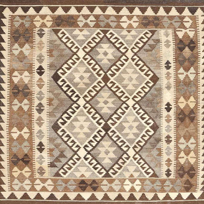 Sideview of Machine Washable Contemporary Brown Rug, wshcon2919