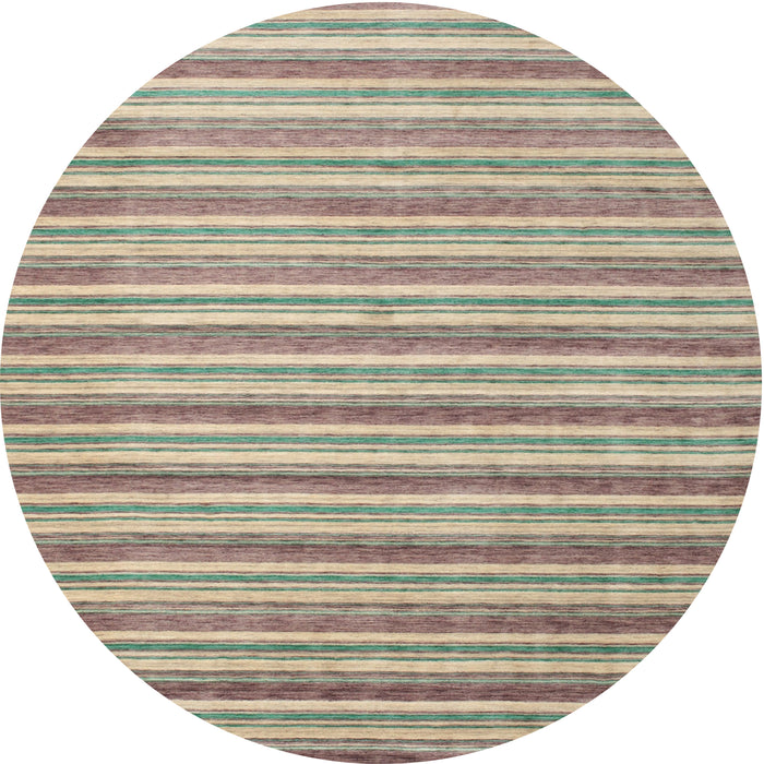 Square Machine Washable Contemporary Dark Almond Brown Rug, wshcon291