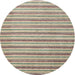 Square Machine Washable Contemporary Dark Almond Brown Rug, wshcon291