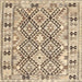 Sideview of Machine Washable Contemporary Brown Rug, wshcon2923