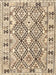 Contemporary Brown Southwestern Rug, con2923