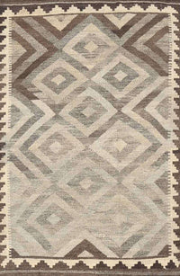 Machine Washable Contemporary Dark Almond Brown Rug, wshcon2924