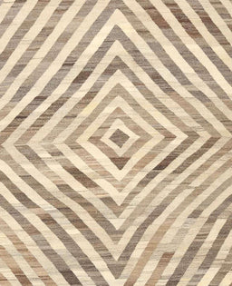 Contemporary Khaki Gold Southwestern Rug, con2925