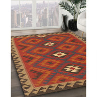 Contemporary Light Brown Oriental Rug, con2930