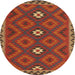 Sideview of Contemporary Light Brown Oriental Rug, con2930