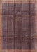 Contemporary Dark Almond Brown Modern Rug, con2934