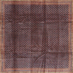 Sideview of Machine Washable Contemporary Dark Almond Brown Rug, wshcon2934