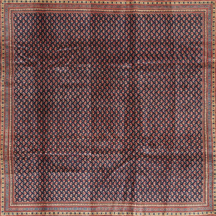 Sideview of Machine Washable Contemporary Dark Almond Brown Rug, wshcon2934