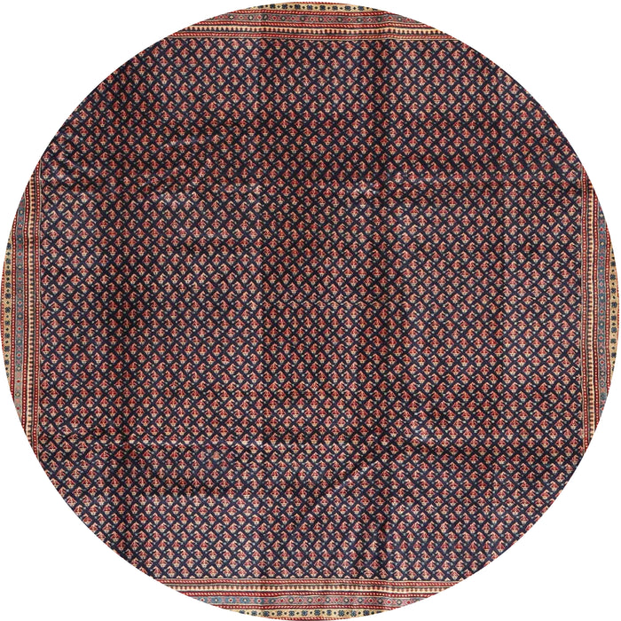 Square Machine Washable Contemporary Dark Almond Brown Rug, wshcon2934