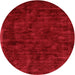 Square Machine Washable Contemporary Red Rug, wshcon2940