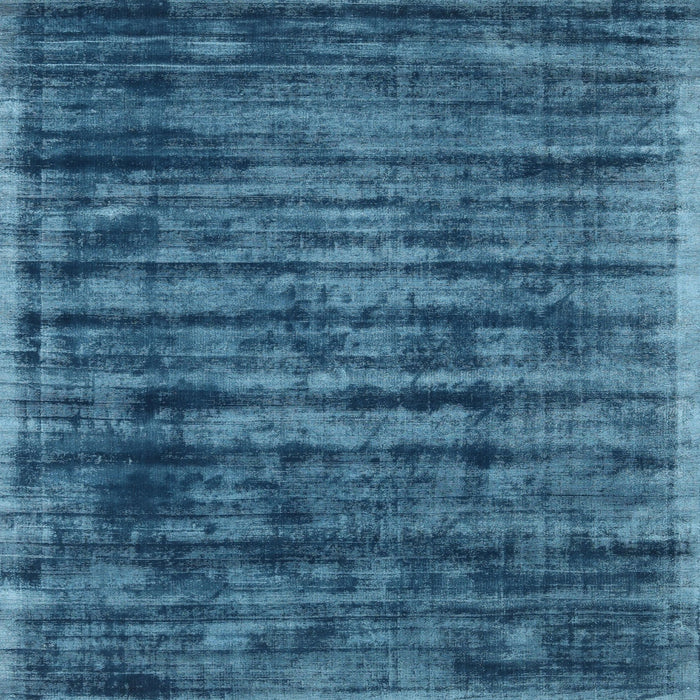 Sideview of Machine Washable Contemporary Blue Rug, wshcon2941
