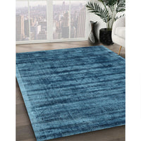 Contemporary Blue Modern Rug, con2941