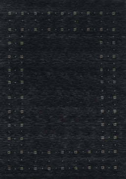 Contemporary Black Modern Rug, con2942