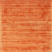 Sideview of Machine Washable Contemporary Orange Red Rug, wshcon2943