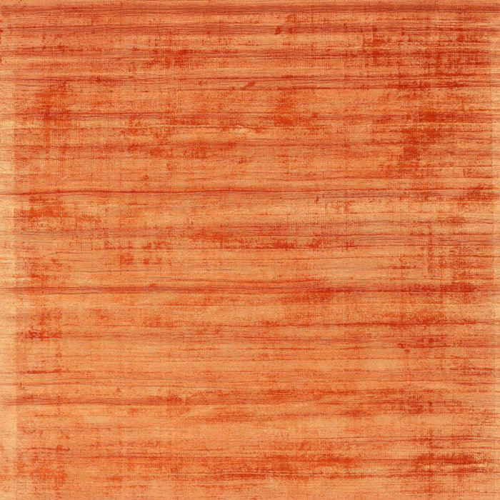 Square Contemporary Orange Red Modern Rug, con2943
