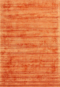 Machine Washable Contemporary Orange Red Rug, wshcon2943