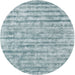 Sideview of Contemporary Light Steel Blue Modern Rug, con2944