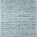 Square Contemporary Light Steel Blue Modern Rug, con2946